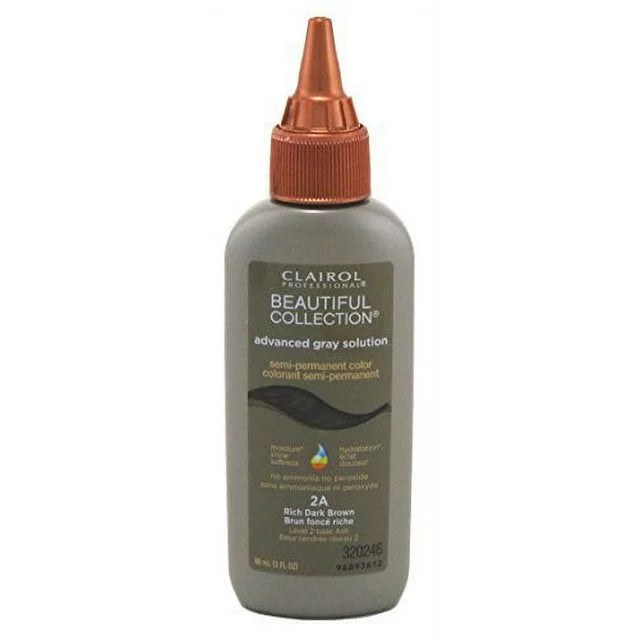CLAIROL BEAUTIFUL COLLECTION RICH DARK BROWM 2A 3oz.