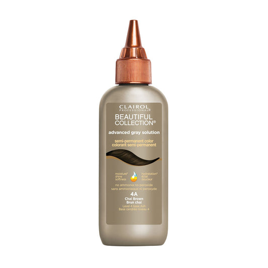 CLAIROL BEAUTIFUL COLLECTION HAIR COLOR CHAI BROWN 4A 3oz.