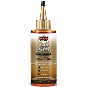 AFRICAN PRIDE BLACK CASTOR MIRACLE SEALING OIL 6 oz