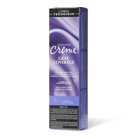 L,Oreal Excellence Gray Coverage Lightest Golden Brown 6 1/2.3 1.75 oz