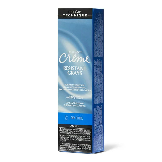L,Oreal Excellence Creme Resistant Gray Dark Blonde 7X 1.75 oz