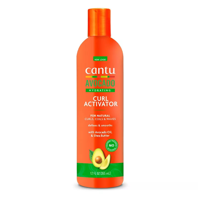 Cantu Avocado Hydrating Curl Activator Cream with Avocado Oil and Shea Butter 12 oz