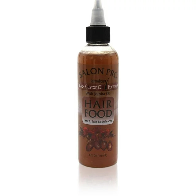Salon Pro Hair Food Hair & Scalp Nourishment 4 oz PC Black Castor Oil.