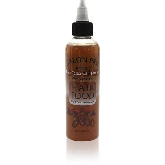 Salon Pro Hair Food Hair & Scalp Nourishment 4 oz PC Black Castor Oil.