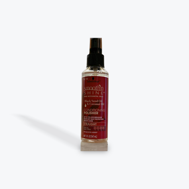 SMOOTH 'N SHINE BLACK SEED OIL & COCONUT OIL CONDITIONING POLISHER 5 oz