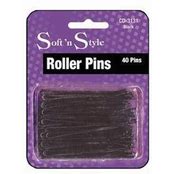 Soft N Style 3” Roller Pins 40 CT Black