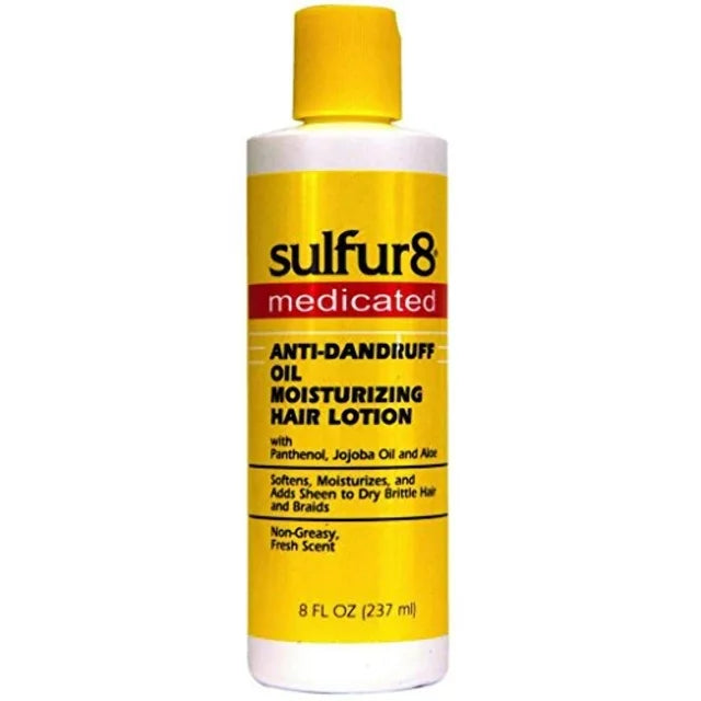 SULFUR 8 BRAID SPRAY DANDRUFF OIL LOTION 8 oz