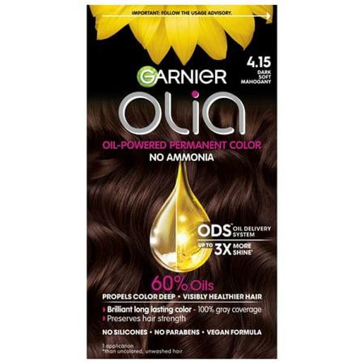 Garnier Olia Oil Powered Permanent Hair Color Dark Soft Mahogany