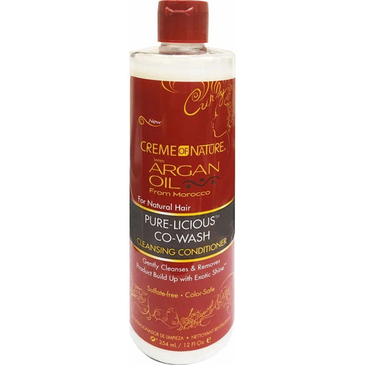 CON ARGAN CURLS PURE LICIOUS CO WASH CLEANING COND 12oz