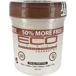 ECO STYLING GEL COCONUT BROWN 24oz