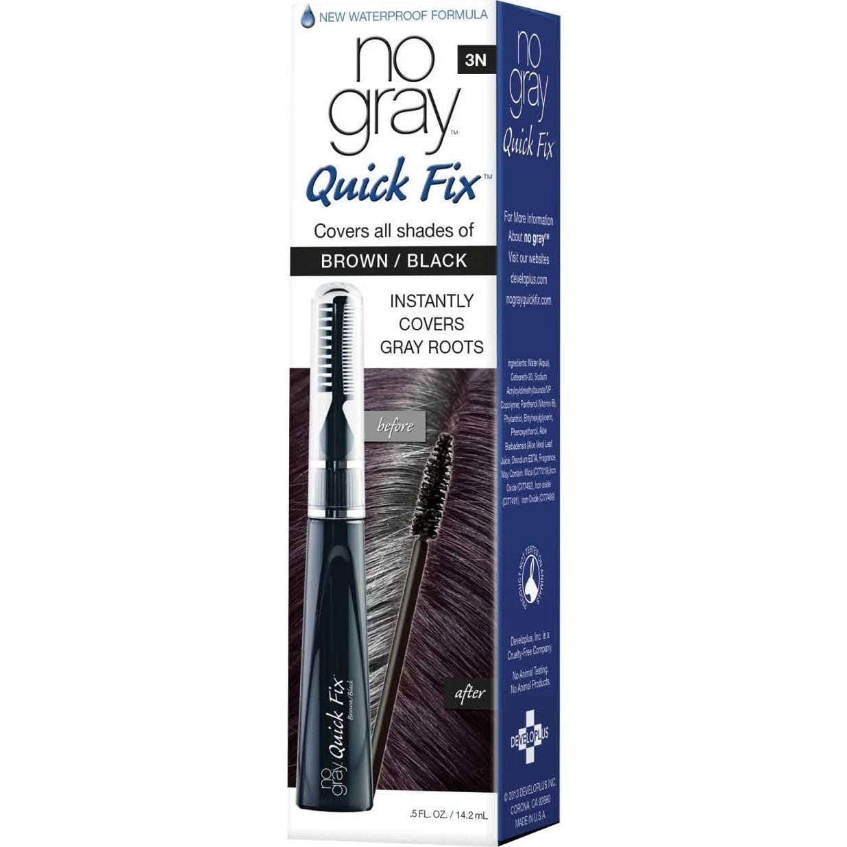 NO GRAY QUICK FIX BROWN BLACK-3N 0.5oz