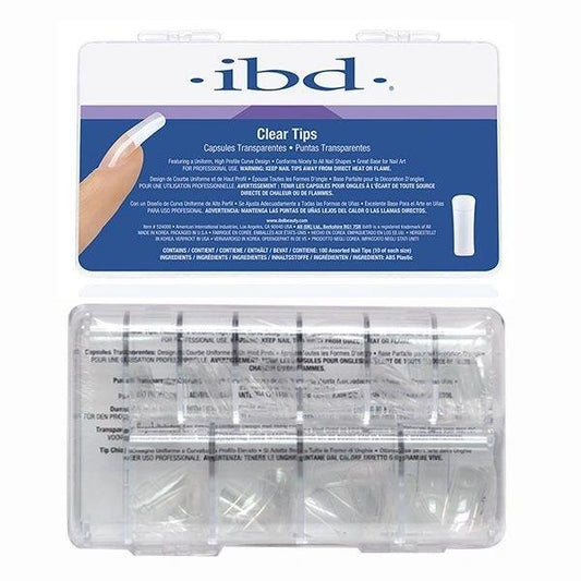 Ibd Nail Tips Clear 100CT