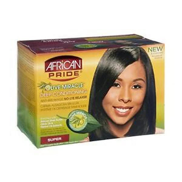 African Pride Olive Miracle Super Deep Conditioning Anti-Breakage No-Lye Relaxer