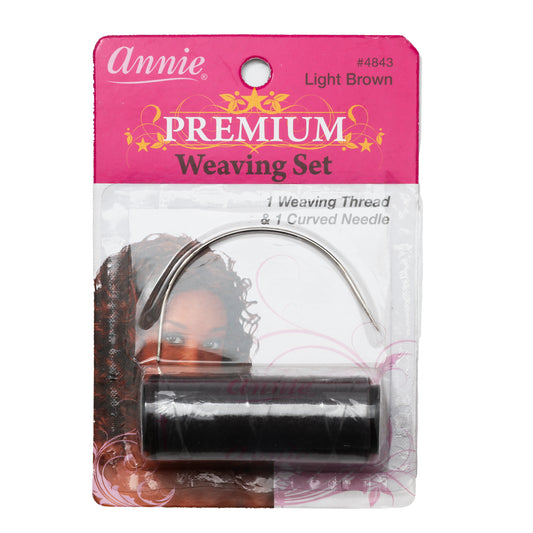 ANNIE WEAVING NEEDLE C+THREAD-LIGHT BROWN light brown