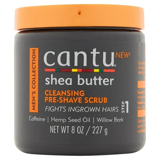 Cantu Cleansing Pre-shave Scrub With Shea Butter 8OZ
