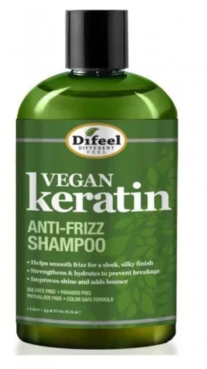 DIFEEL VEGAN KERATIN ANTI-FRIZZ SHAMPOO 12 OZ