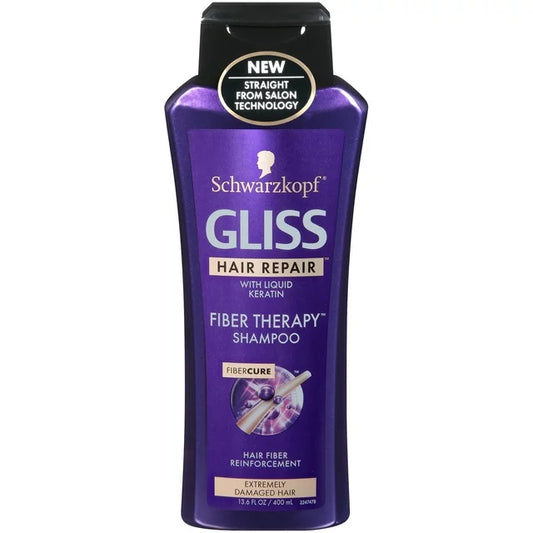GLISS HAIR REPAIR FIBER THERAPY SHAMPOO 13.6 OZ