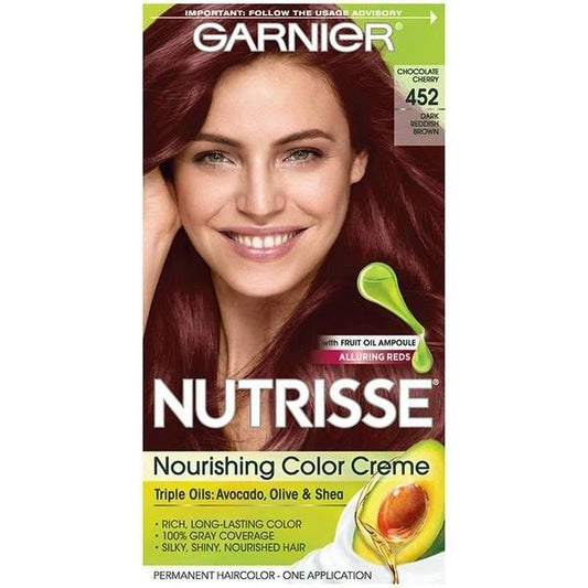 Garnier Nutrisse Nourishing Color Creme (Dark Reddish Brown 452)