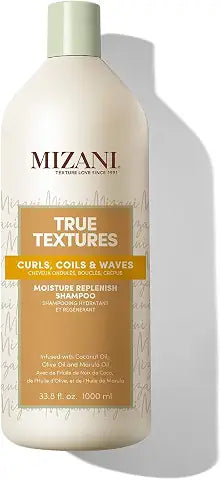 Mizani Moisture Fusion Gentle Clarifying Shampoo Hair To Remove Buildup Charcoal Curly Hair fl.8 Oz