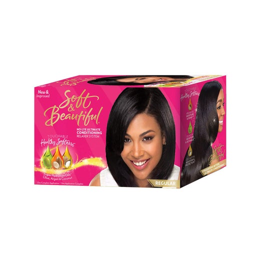 Soft & Beautiful Regular No-lye Conditioning Relaxer Kit